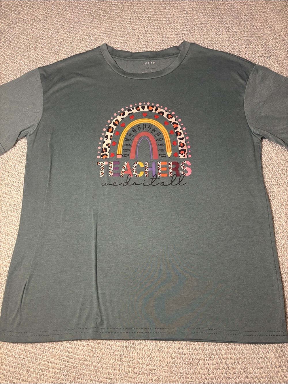 Green 'Teachers We Do It All' Graphic Tee - Picture 1 of 7